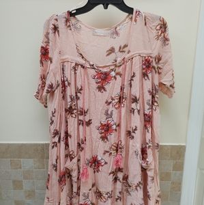 Altar'D State Floral Pink Dress